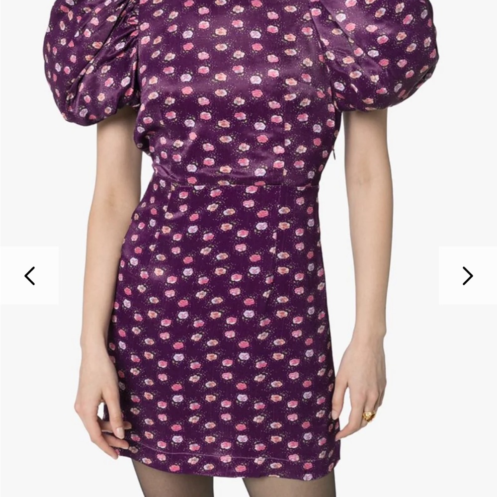 Rotate BC puff sleeve mini dress